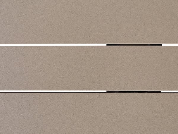 Udendørs Spisebord Beige Aluminium Lamelplade 200 x 105 cm Rektangulær Udendørs Moderne Industri
