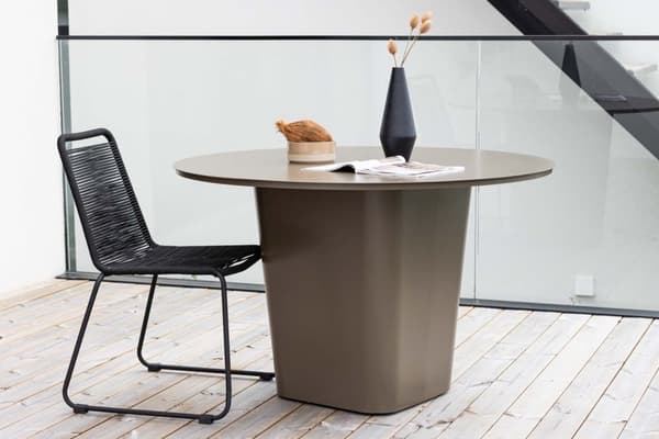 Santa Fe havebord Ø120 brun.