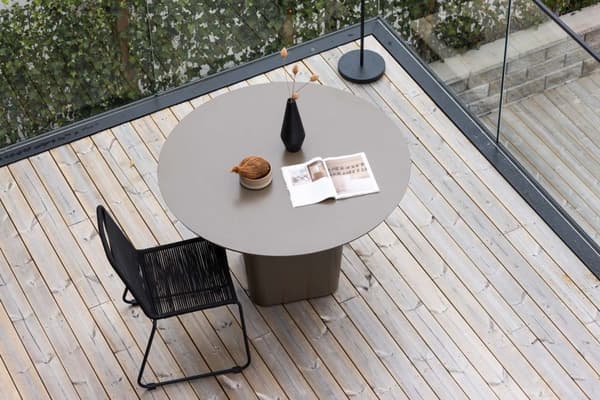 Santa Fe havebord Ø120 brun.