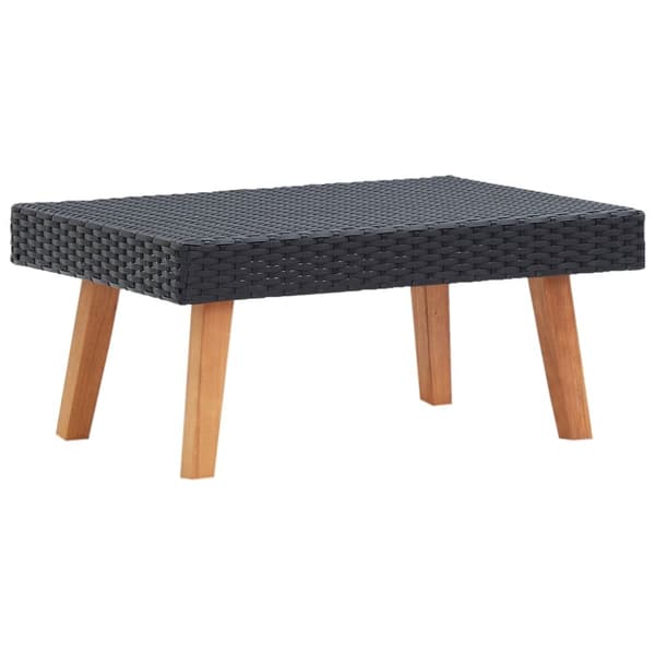 vidaXL udendørs sofabord polyrattan sort - Haveborde