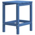 Miniatyrbillede 3 af 8: vidaXL Adirondack-havebord 38x38x46 HDPE blå -  Haveborde