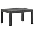 Miniatyrbillede 2 af 7: vidaXL havebord 58x58x41 cm PP antracitgrå -  Haveborde