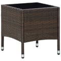 Miniatyrbillede 1 af 6: vidaXL havebord 40x40x45 cm polyrattan brun -  Haveborde