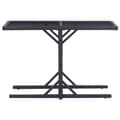 Miniatyrbillede 3 af 7: vidaXL havebord 110 x 53 x 72 cm sort glas og poliratanas -  Haveborde