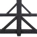 Miniatyrbillede 5 af 7: vidaXL havebord 110 x 53 x 72 cm sort glas og poliratanas -  Haveborde