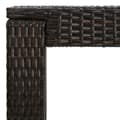 Miniatyrbillede 5 af 6: vidaXL barbord til haven 60,5x60,5x110,5 cm polyrattan brun -  Haveborde