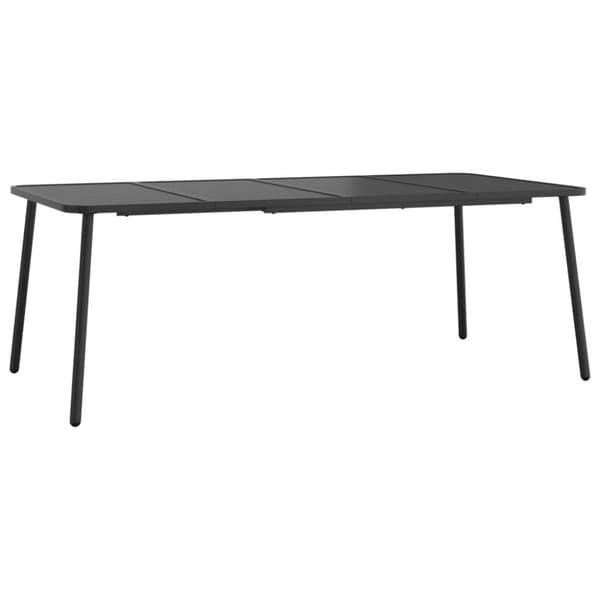 vidaXL havebord 200x100x71 cm stål antracitgrå - Haveborde