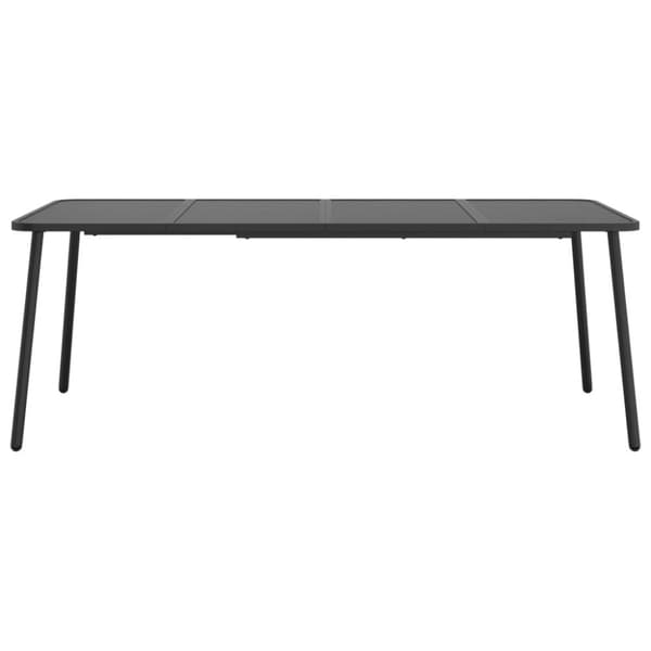 vidaXL havebord 200x100x71 cm stål antracitgrå -  Haveborde