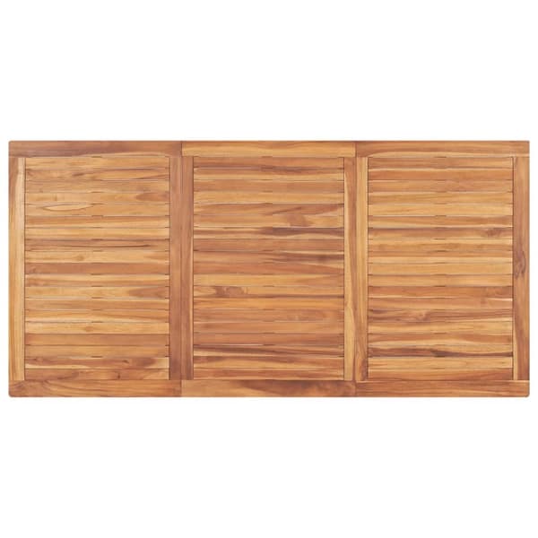 vidaXL Puutarhan ruokapöytä 180x90x77 cm täysi tiikki -  Ulkopöydät