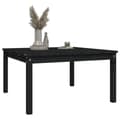 Miniatyrbillede 5 af 9: vidaXL havebord 82,5x82,5x45 cm massivt fyrretræ sort -  Haveborde