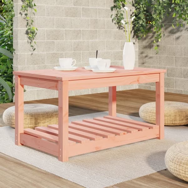 vidaXL Trädgårdsbord 82,5x50,5x45 cm massivt douglasträ -  Utebord