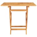 Miniatyrbild 4 av 9: vidaXL Hopfällbart trädgårdsbord 85x85x76 cm massiv teak -  Utebord