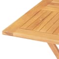 Miniatyrbild 7 av 9: vidaXL Hopfällbart trädgårdsbord 85x85x76 cm massiv teak -  Utebord