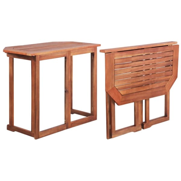 vidaXL Cafébord 90x50x75 cm massivt akaciaträ -  Utebord