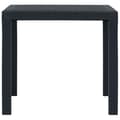 Miniatyrbillede 3 af 6: vidaXL havebord 79 x 79 x 72 cm plastik rattanlook antracitgrå -  Haveborde
