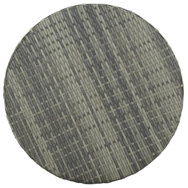 vidaXL havebord 60,5x106 cm polyrattan grå -  Haveborde