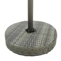 Miniatyrbillede 4 af 6: vidaXL havebord 60,5x106 cm polyrattan grå -  Haveborde