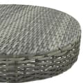 Miniatyrbillede 5 af 6: vidaXL havebord 60,5x106 cm polyrattan grå -  Haveborde