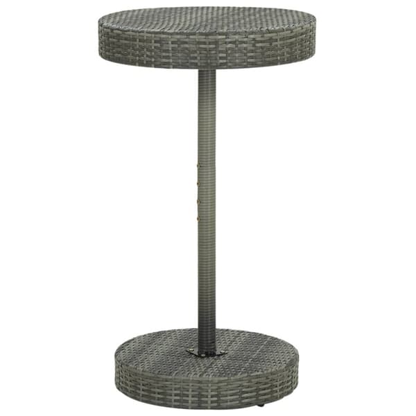 vidaXL havebord 60,5x106 cm polyrattan grå -  Haveborde