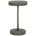 Miniatyrbillede 1 af 6: vidaXL havebord 60,5x106 cm polyrattan grå -  Haveborde