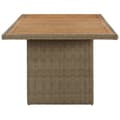 Miniatyrbillede 4 af 7: vidaXL havebord 200x100x74 cm polyrattan brun -  Haveborde