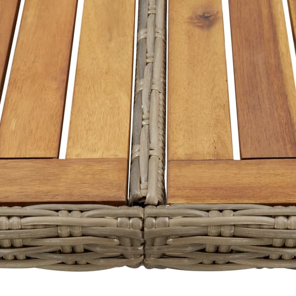 vidaXL havebord 200x100x74 cm polyrattan brun - Haveborde
