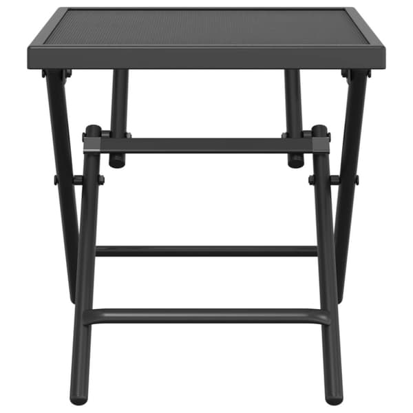 vidaXL foldbart havebord 38x38x38 cm stål og meshstof antracitgrå - Haveborde