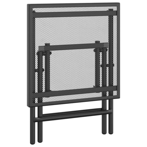 vidaXL foldbart havebord 38x38x38 cm stål og meshstof antracitgrå - Haveborde