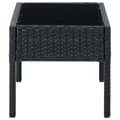 Miniatyrbillede 4 af 6: vidaXL havebord 75x40x37 cm polyrattan sort -  Haveborde