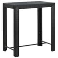 Miniatyrbillede 1 af 7: vidaXL barbord til haven 100x60,5x110,5 cm polyrattan sort -  Haveborde