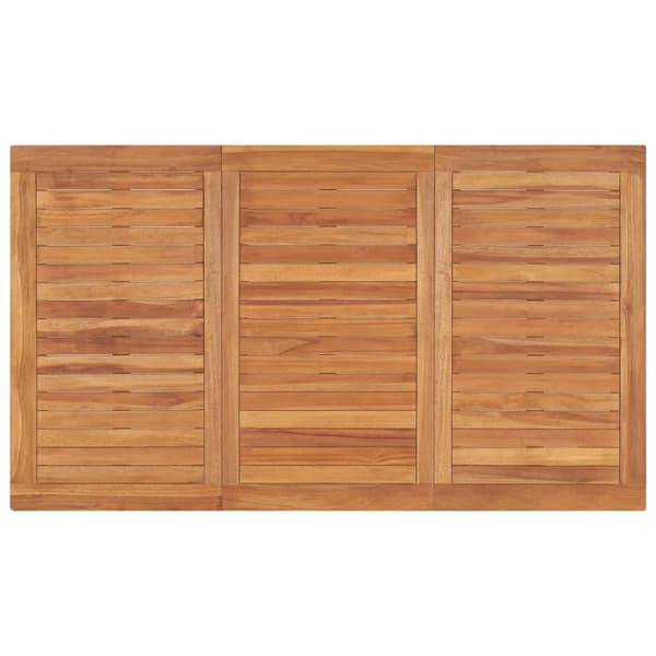 vidaXL havebord 140x80x77 cm massivt teaktræ -  Haveborde