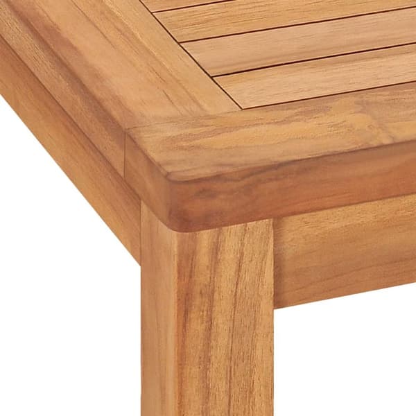 vidaXL havebord 140x80x77 cm massivt teaktræ -  Haveborde