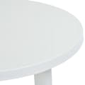 Miniatyrbild 5 av 6: vidaXL Trädgårdsbord vit 89 cm plast -  Utebord