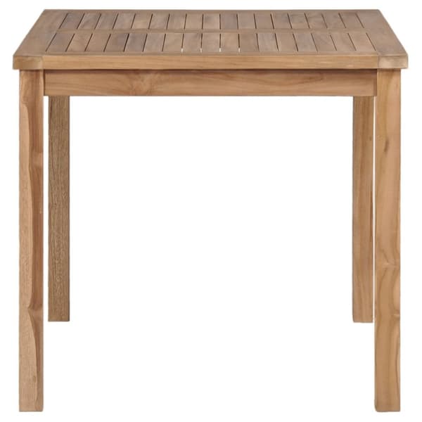 vidaXL Trädgårdsbord 80x80x77 cm massiv teak - Utebord
