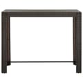 Miniatyrbillede 3 af 7: vidaXL barbord til haven 140,5x60,5x110,5 cm polyrattan brun -  Haveborde