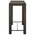 Miniatyrbillede 4 af 7: vidaXL barbord til haven 140,5x60,5x110,5 cm polyrattan brun -  Haveborde