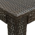 Miniatyrbillede 5 af 7: vidaXL barbord til haven 140,5x60,5x110,5 cm polyrattan brun -  Haveborde