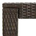 Miniatyrbillede 6 af 7: vidaXL barbord til haven 140,5x60,5x110,5 cm polyrattan brun -  Haveborde