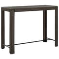 Miniatyrbillede 1 af 7: vidaXL barbord til haven 140,5x60,5x110,5 cm polyrattan brun -  Haveborde