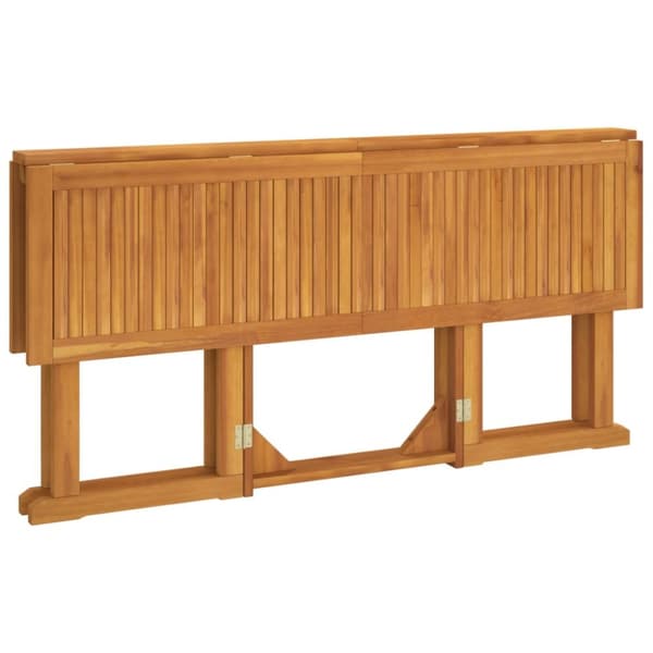 vidaXL foldbart havebord 150x90x75 cm massivt teaktræ - Haveborde