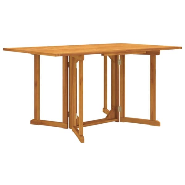 vidaXL foldbart havebord 150x90x75 cm massivt teaktræ - Haveborde