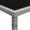 Miniatyrbillede 4 af 6: vidaXL udendørs spisebord 200x150x74 cm polyrattan grå -  Haveborde