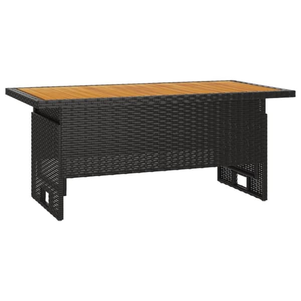vidaXL havebord 100x50x43/63 cm massivt akacietræ og polyrattan - Haveborde