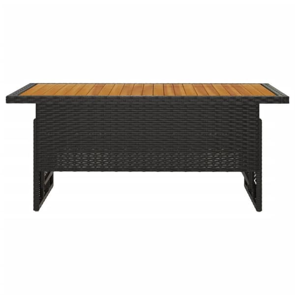 vidaXL havebord 100x50x43/63 cm massivt akacietræ og polyrattan - Haveborde