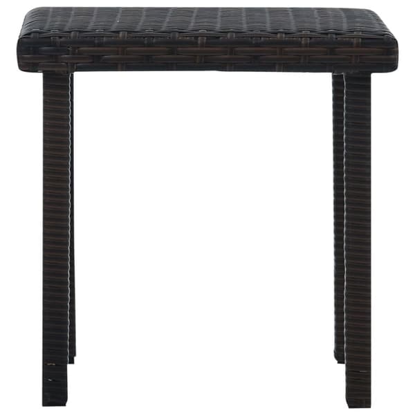 vidaXL Trädgårdsbord brun 40x40x40 cm konstrotting - Utebord