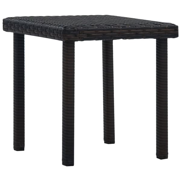 vidaXL Trädgårdsbord brun 40x40x40 cm konstrotting - Utebord