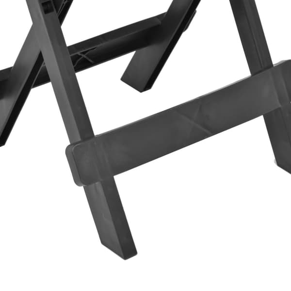vidaXL foldbart havebord 45x43x50 cm plastik antracitgrå - Haveborde