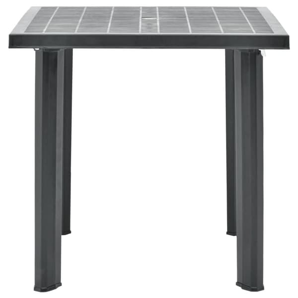 vidaXL havebord 80 x 75 x 72 cm plastik antracitgrå - Haveborde