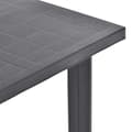 Miniatyrbillede 4 af 6: vidaXL havebord 80 x 75 x 72 cm plastik antracitgrå -  Haveborde