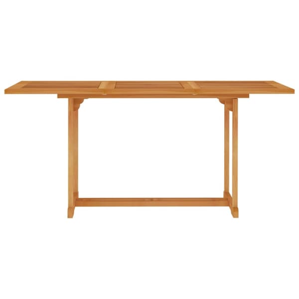 vidaXL havebord 150x90x75 cm massivt teaktræ -  Haveborde